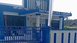 Kantor Sarpras Satlantas Polres Langkat, Foto: Langkatoday.com