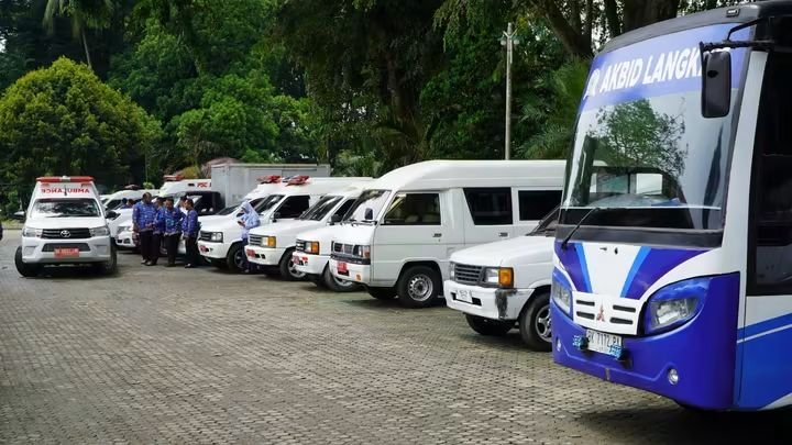 Pemkab Langkat kembali mengelar pemeriksaan aset kendaraan dinas di jajaran Pemkab Langkat, Kamis (1/10). Foto: Diskominfo Langkat