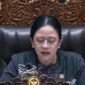 Momen saat Ketua DPR RI Puan Maharani meminta persetujuan anggota DPR mengenai pemberhentian dengan hormat Listyo Sigit dari jabatan Kapolri, Kamis (1/10).