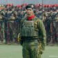 Panglima Komando Gabungan Wilayah Pertahanan III (Pangkogabwilhan III) Letjen Lucky Avianto menjadi komandan upacara HUT ke-81 TNI, Senin (5/10) | Foto: Tangkapan Layar YT Sekretarian Presiden