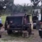 Tangkapan layar dari FB Atok Labu terkait kondisi mesin aspal yang rusak, Jumat (02/10).