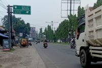 Keadaan udara diseputaran Kota Stabat, Rabu (14/10) | Foto: Andi/Langkatoday
