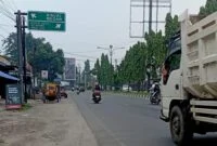 Keadaan udara diseputaran Kota Stabat, Rabu (14/10) | Foto: Andi/Langkatoday