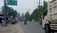 Keadaan udara diseputaran Kota Stabat, Rabu (14/10) | Foto: Andi/Langkatoday