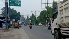 Keadaan udara diseputaran Kota Stabat, Rabu (14/10) | Foto: Andi/Langkatoday